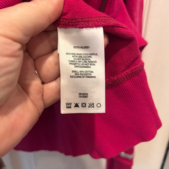 Columbia Womens Zip Hoodie Jacket Fuschia Pink‎ Large Gorpcore Relaxed Classic - Picture 7 of 7